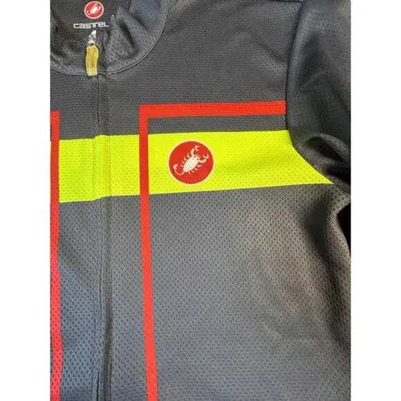 Castelli Velocissimo Jersey Gray Short Sleeve Mens Size Large - Picture 2 of 5
